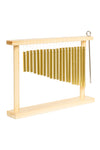 Stagg Pipe chimes, single row, 20 bars, in wooden frame, with striker – PCH120-WF – product image