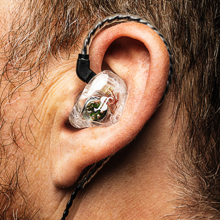 Stagg In-Ear Monitors, High Resolution, Dual Driver, Sound Isolating - SPM-235 transparent