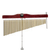 Stagg Pipe chimes, single row, 36 bars, with mounting bracket and striker – PCH136 – product image