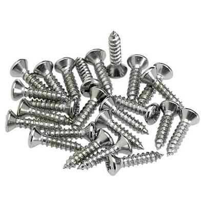Fender 0994923000 pickguard and control plate screws – chrome 24-pack

