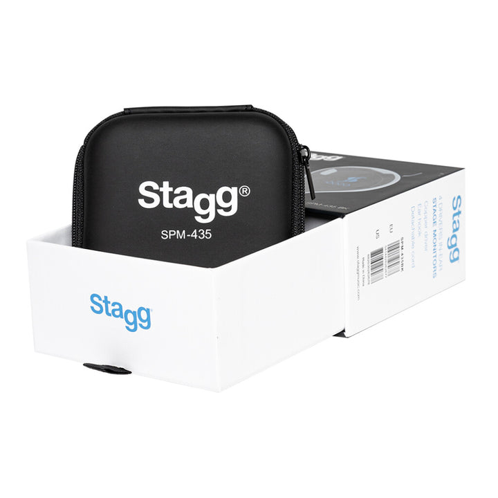 Stagg In-Ear Monitors, High Resolution, 4 drivers, Sound Isolating - SPM-435 Case