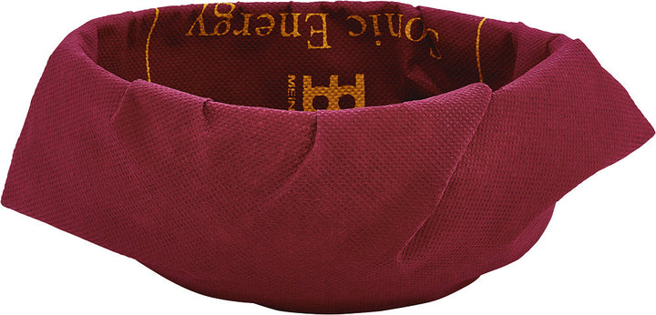Bronze singing bowl producing long sustain tones

