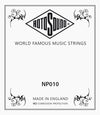 Rotosound NP010 Single Guitar String – .010 Stainless Steel for Electric & Acoustic (39290)