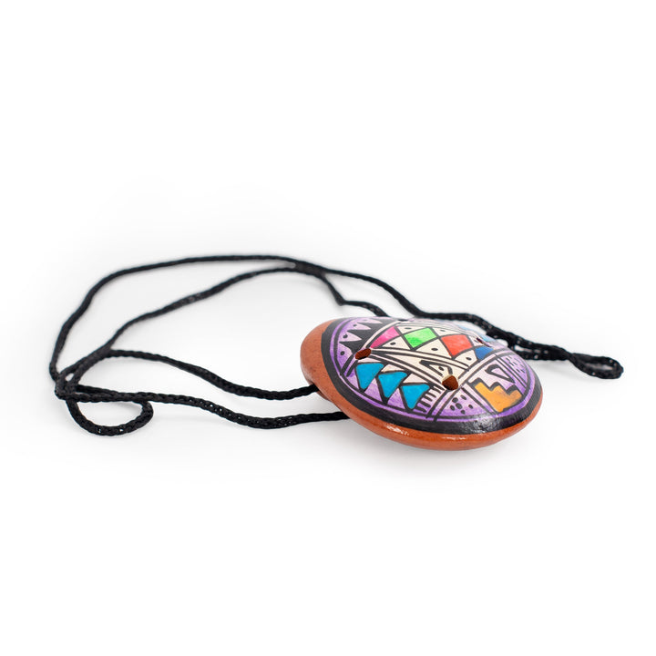 Percussion Plus Percussion Plus Honestly Made Mini clay painted ocarina - image 3