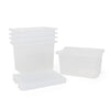 Percussion Plus Monarch 5x 40L extra strong storage box and lid set - Clear - image 1