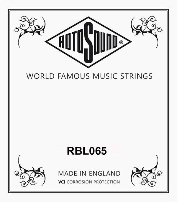 Rotosound RBL065 Single Bass String – .065 Nickel Plated Steel for Electric Bass (41300)