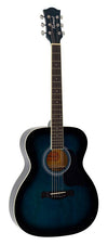 Richwood RA-12-BUS – Auditorium Cutaway Acoustic Guitar, Blue Sunburst (RA-12-BUS)