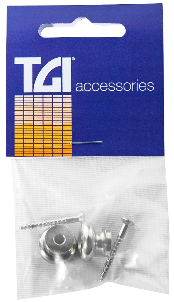 TGI Guitar Strap Buttons Nickel Pack of 2