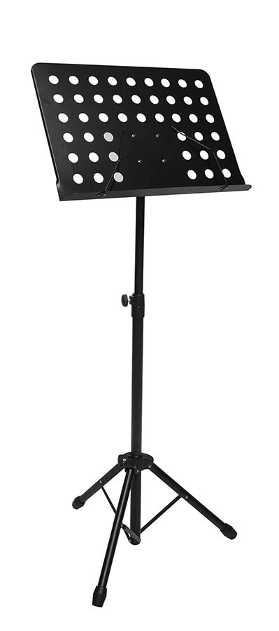 Boston OMS-285 Metal Music Stand with Perforated Performance Desk – Adjustable & Portable (49x34cm)