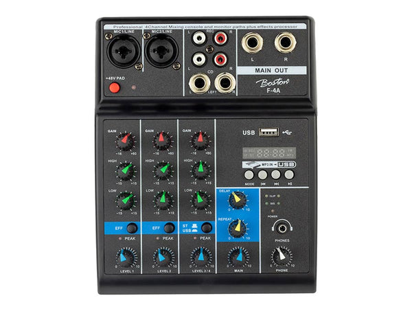 Boston mixing console 2 mono + 2 stereo inputs