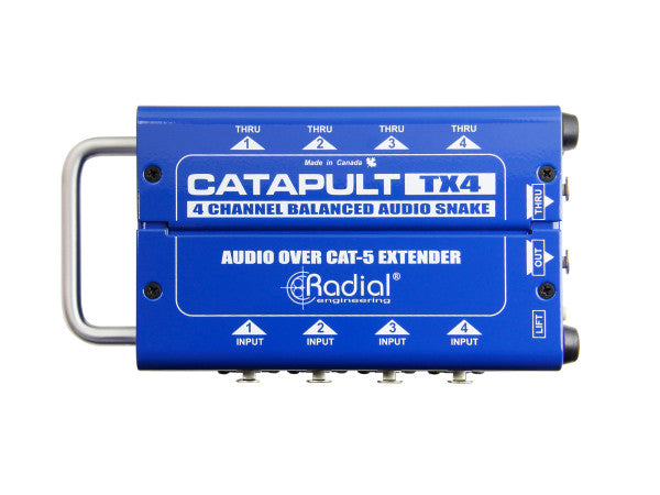Radial Catapult TX4 Front – XLR Balanced Audio Transmitter

