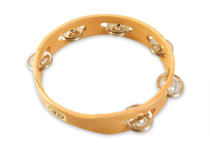 Latin Percussion 8'' single row without head Tambourine CP Wood CP388 – Latin Percussion
