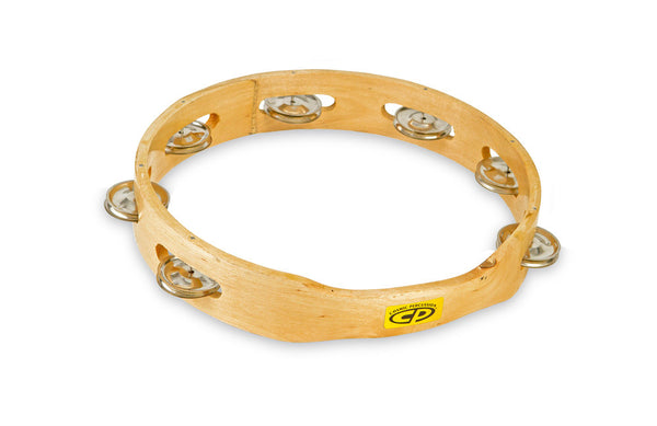 Latin Percussion 10" single row Tambourine CP Wood CP389 – Latin Percussion