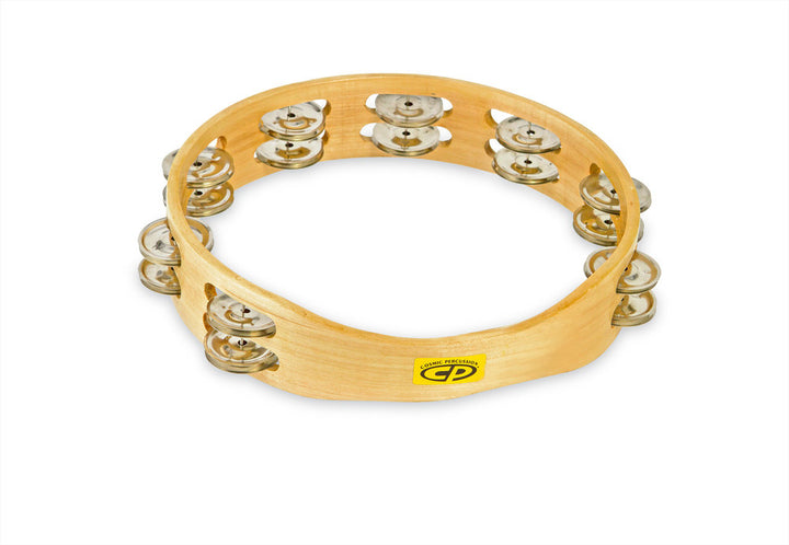 Latin Percussion 10'' double row Tambourine CP Wood CP390 – Latin Percussion