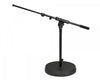 K&M 25960 Low-Level Mic Boom Stand – Cast Round Base, Black