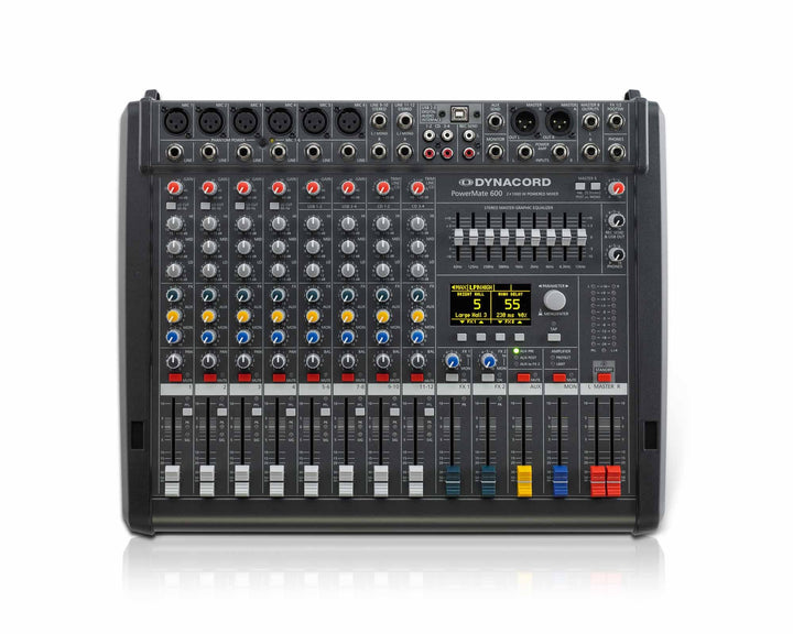 PowerMate 600-3 mixer with dual digital FX and USB interface

