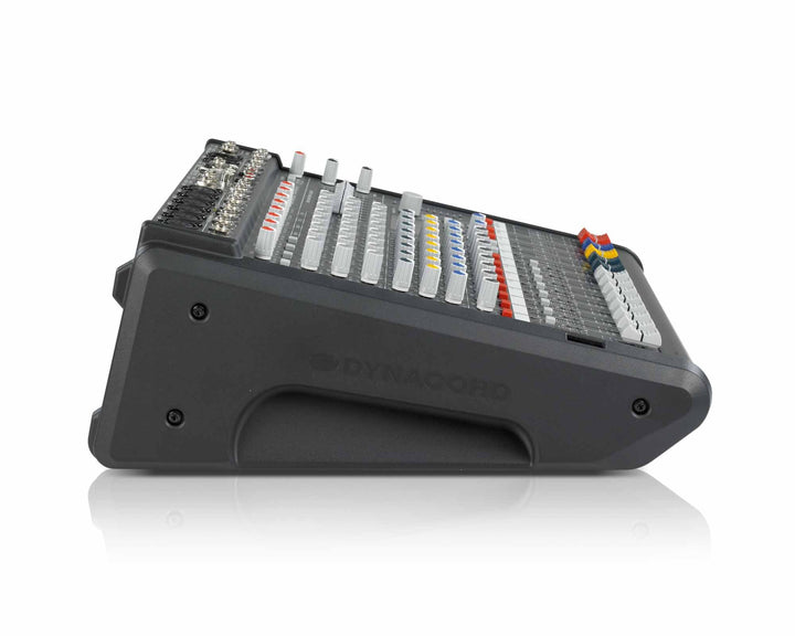 Dynacord DYNPM6003 compact powered mixer angled view


