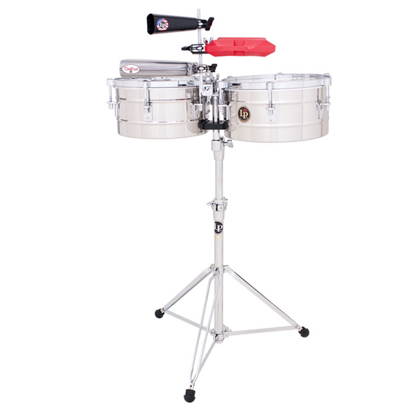 LP Timbales Tito Puente Stainless Steel 13"/14" (LP256-S) - product image