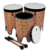 Toca Freestyle II  Nesting Tom Tom Drums - Kente Cloth - 12" / 14" / 16" / SET