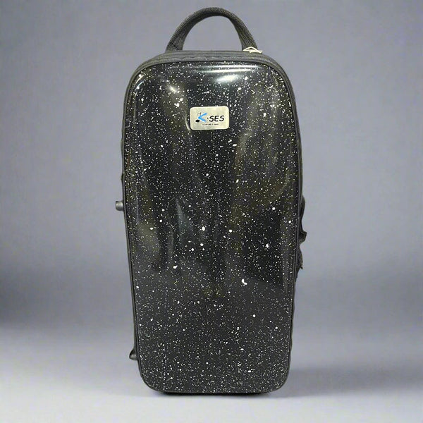 K-SES Premium Alto Saxophone Case - Lightweight Fiberglass Protection with Backstraps