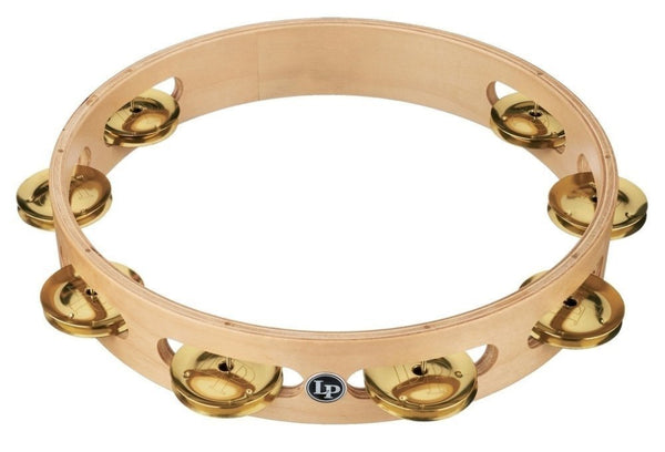 Latin Percussion Brass Tambourine Pro 10 in Single Row Tambourin LP380A-BR – Latin Percussion