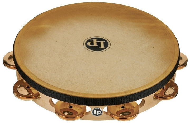 Latin Percussion 10" Bronze with head Tambourine Pro 10 in Single Row Head LP383-BZ – Latin Percussion