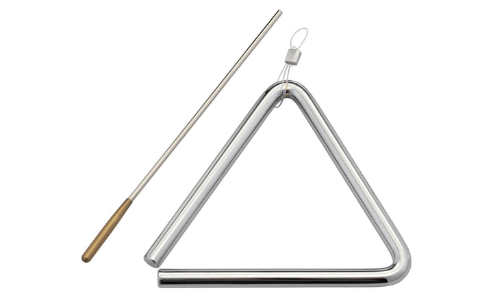 Pearl 6” Elite Concert Triangle with smooth bent corners for easy triangle rolls