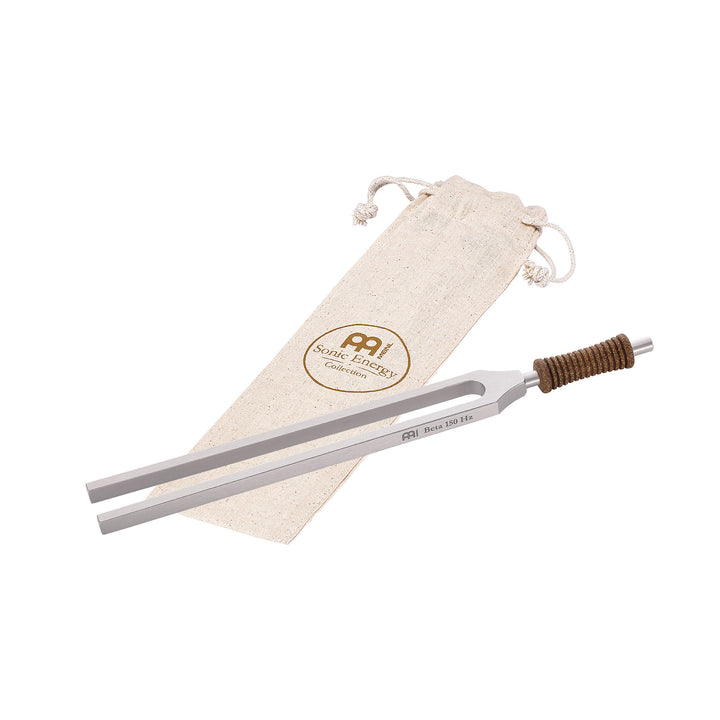 Meinl Sonic Energy Binaural Therapy Tuning Fork Beta 150 Hz with cork handle and cotton bag