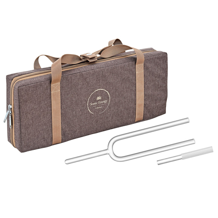 Meinl Sonic Energy Solfeggio Crystal Tuning Fork 174 Hz with carrying bag and crystal rod