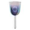 Meinl Meinl Sonic Energy 5.5" Essence Crystal Singing Bowl, 432 Hz, Slate Blue, Lotus Flower