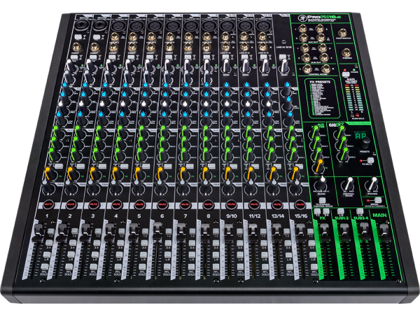 Mackie ProFX16v3 - 16-Channel Professional Effects USB Mixer with Onyx Preamps