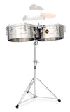 LP Timbales Tito Puente Stainless Steel 14"/15" (LP257-S) - product image
