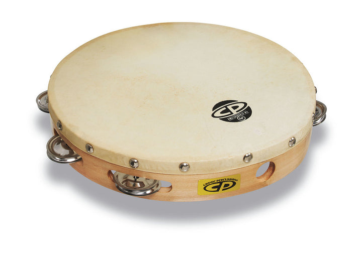 Latin Percussion 10" single row Tambourine CP Wood CP379 – Latin Percussion