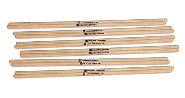 Latin Percussion 3 8" x 15" [6 pairs] Timbales Sticks LP248B – Latin Percussion