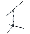 Quik Lok A306BKAM Mic Boom Stand (Microlite, US Thread, Short Tripod w/ Telescopic Boom) – Black (SKU: A306BKAM-U)