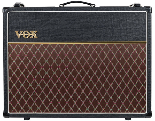 Front view of Vox AC15C2 Custom Twin 15-Watt 2x12 Tube Guitar Combo Amp.


