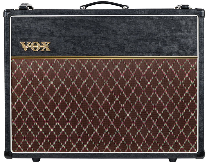 Front view of Vox AC15C2 Custom Twin 15-Watt 2x12 Tube Guitar Combo Amp.


