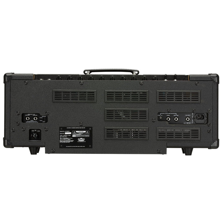 Rear panel of Vox AC30CH showing speaker outputs and FX loop connections.

