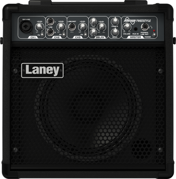 Laney AH-FREESTYLE multi-input combo amplifier with 3 channels and 8” custom driver.