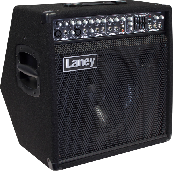 Laney AH150 amplifier with kick-back format for personal monitoring.