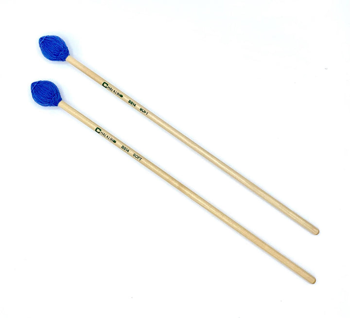 Chalklin BS14 Vibraphone Mallets – Full view with soft wool yarn heads