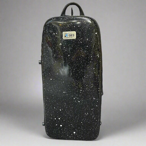 K-SES Trumpet Case 2 Black Sparkle - Durable, Lightweight Trumpet Protection with Padded Interior