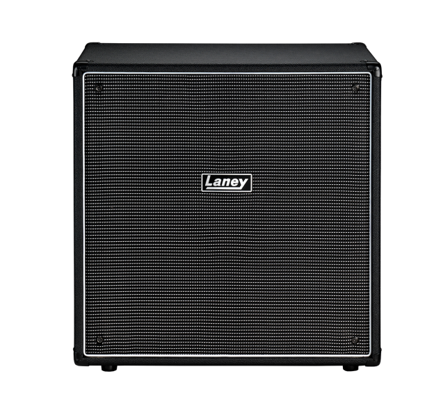 Laney DBC410-4 Front View: Laney Digbeth DBC410-4 Bass Cabinet featuring 4 x 10" HH Blue Label Woofers and a LCT-1 Piezo Horn.
