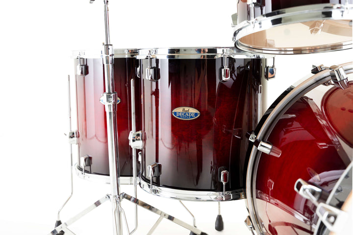 Pearl Decade Maple Gloss Deep Red Floor Toms