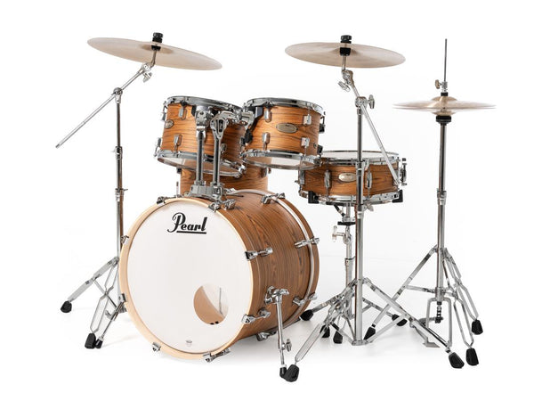 Pearl Decade Maple Artisan Drum Set - Professional 6-Ply Maple Shells in Satin Caramel Veil Finish (DMPA905C)