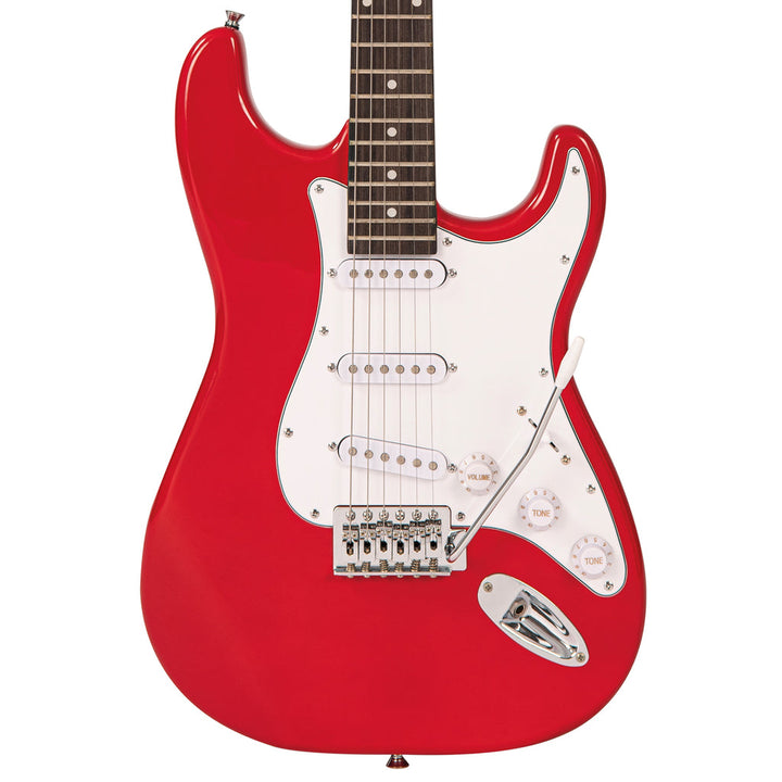Encore Blaster E60 Electric Guitar Pack ~ Gloss Red body of guitar