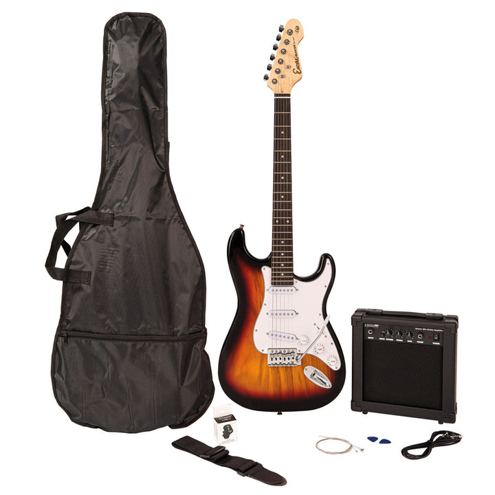 Encore Blaster E60 Electric Guitar Pack ~ Sunburst Full Pack