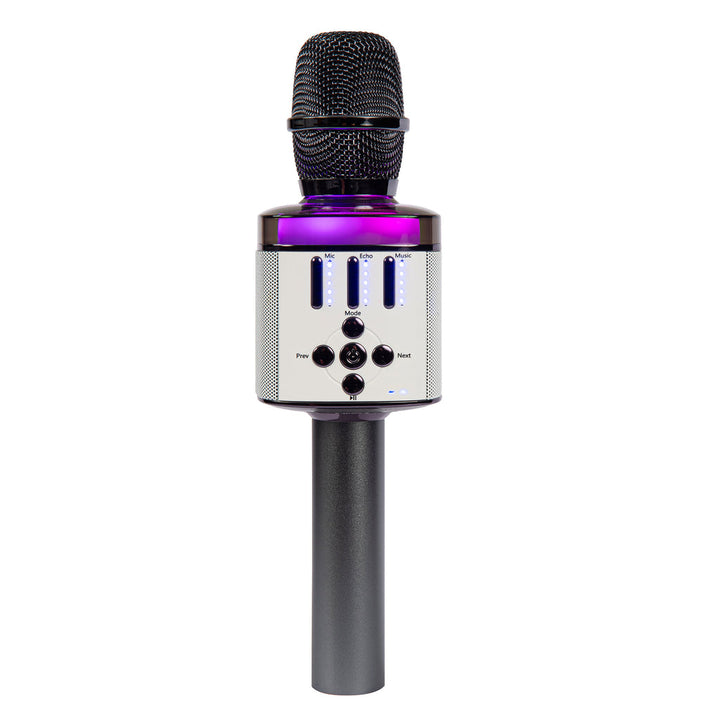 Easy Karaoke microphone with built-in LED party lights flashing

