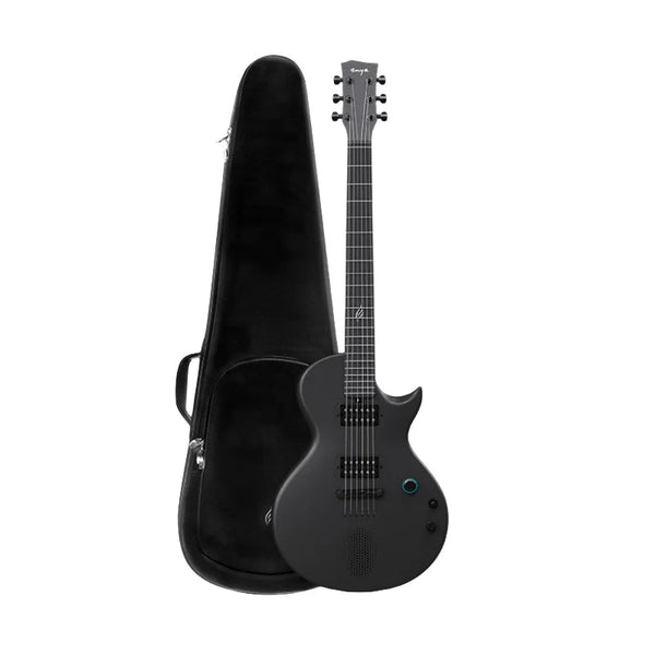 Enya Nova Go Sonic Black Electric Guitar – Full Body Front View

