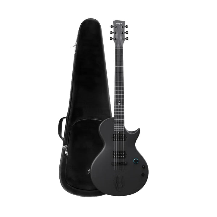 Enya Nova Go Sonic Black Electric Guitar – Full Body Front View

